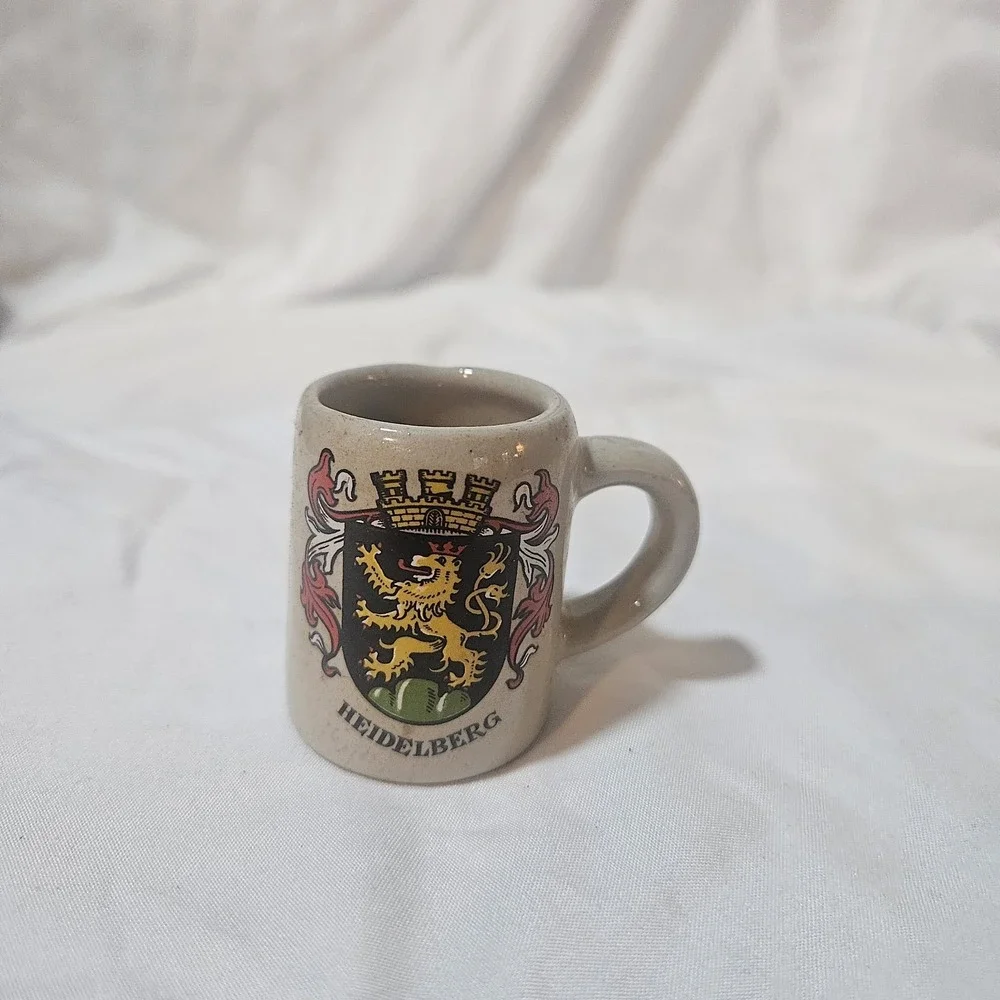 Vintage German Miniature Souvenir Beer Stein Shot Glasses - Set of 4